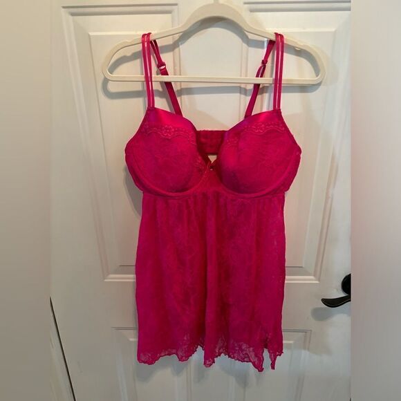 Cacique Red Lace Lingerie Size 18/20 - Picture 4 of 5